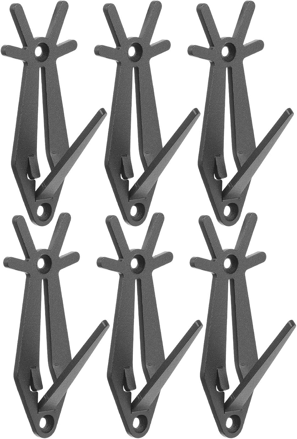 6pcs Deer Skull Display Hanger Stainless Steel Rack Xmas Halloween