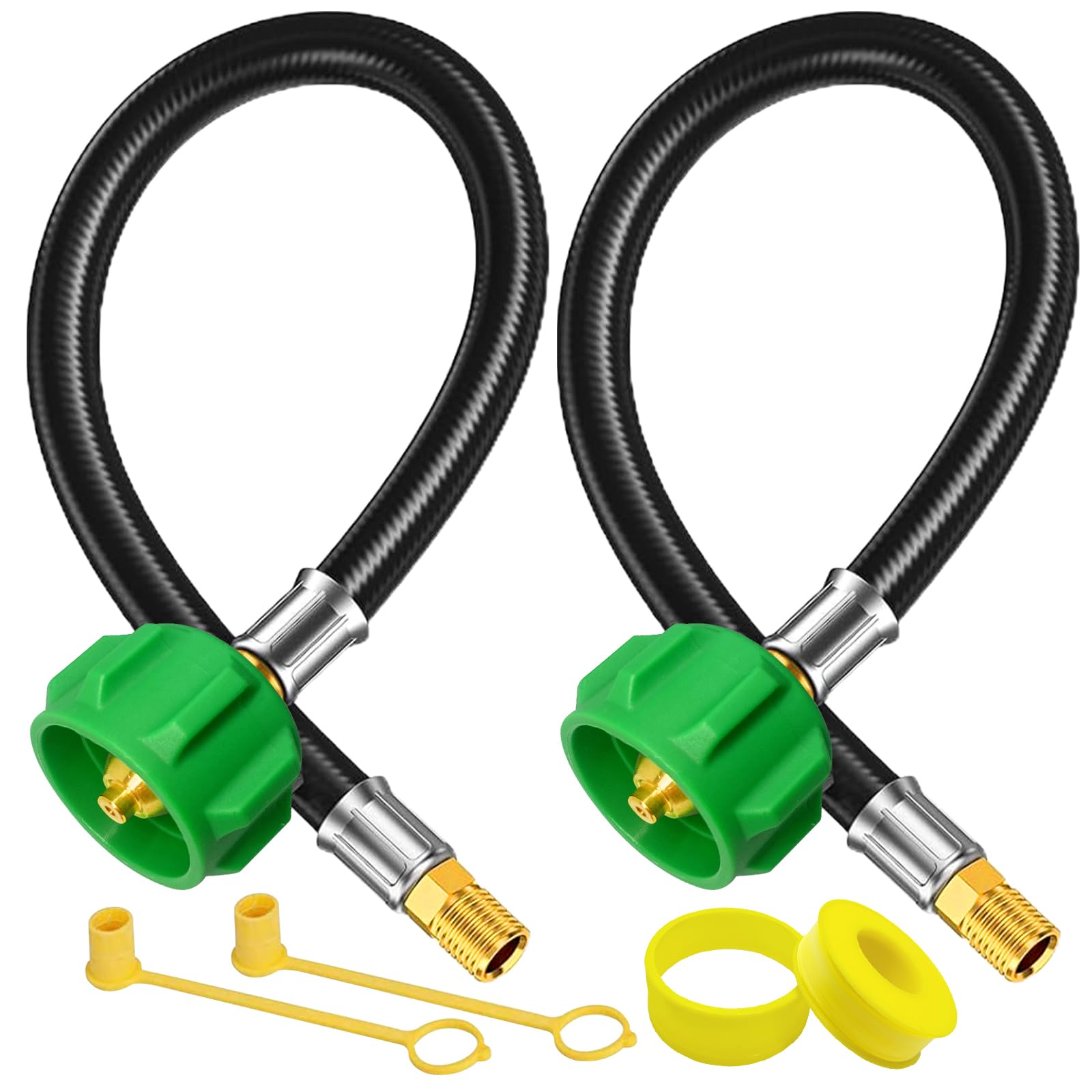 FJXBYWM 2 Pack 15" RV Propane Hose - gas supply | Mubboo