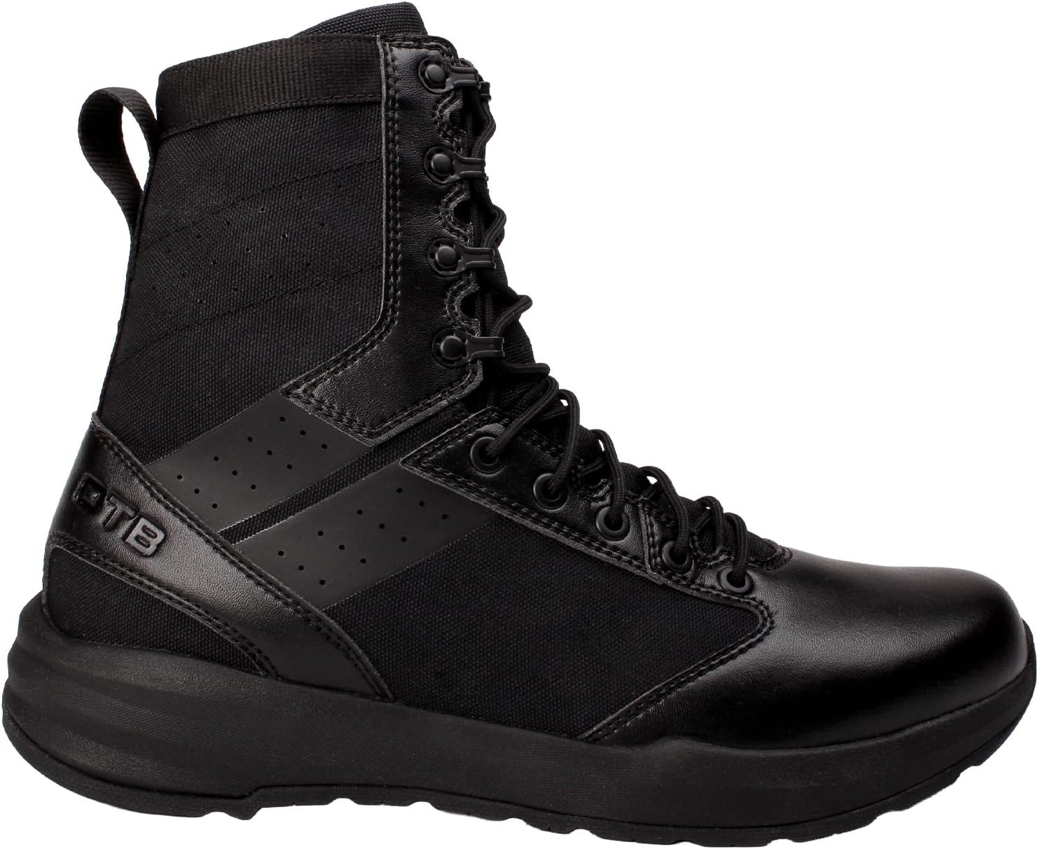 Fusion 8-Inch Tactical Boot, Law Enforcement & Military-Grade Combat Boot with Slip-Resistant Outsole, Lightweight, Protective Performance Footwear, Black - Image 2