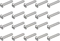 Vista 13 de uxcell Tornillo de máquina de seguridad Torx M4x16mm, 20 tornillos de cabeza plana en la columna interior, pernos de sujeción de acero inoxidable 304