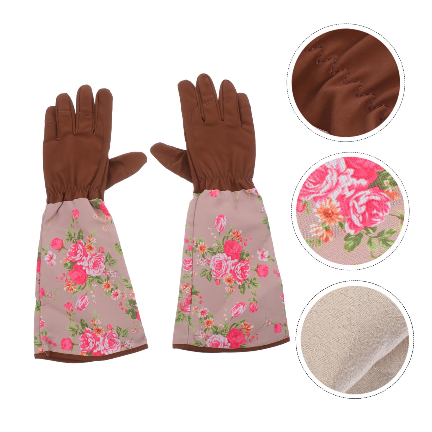 Didiseaon 2paia Guanti Da Giardinaggio Professionali Con Maniche Lunghe Guanti Resistenti e Traspiranti Per Attività Outdoor e Potatura Facili Da Indossare e Lavabili