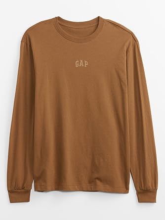 Gap Men's Relaxed Fit Long Sleeve Logo Tee T-Shirt