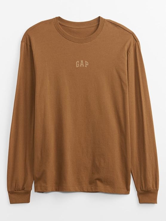 Gap Men's Relaxed Fit Long Sleeve Logo Tee T-Shirt