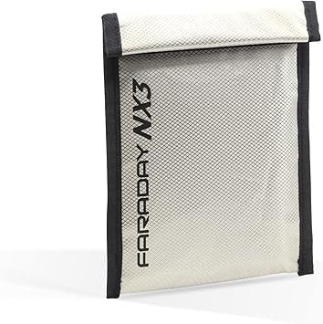 FARADAY DEFENSE 5" x 7" NX3 Triple Layer Cyber Fabric Faraday Bag Sleeves Pouch Signal Shielding, Anti-Hacking, Anti-Tracking, EMP Bag