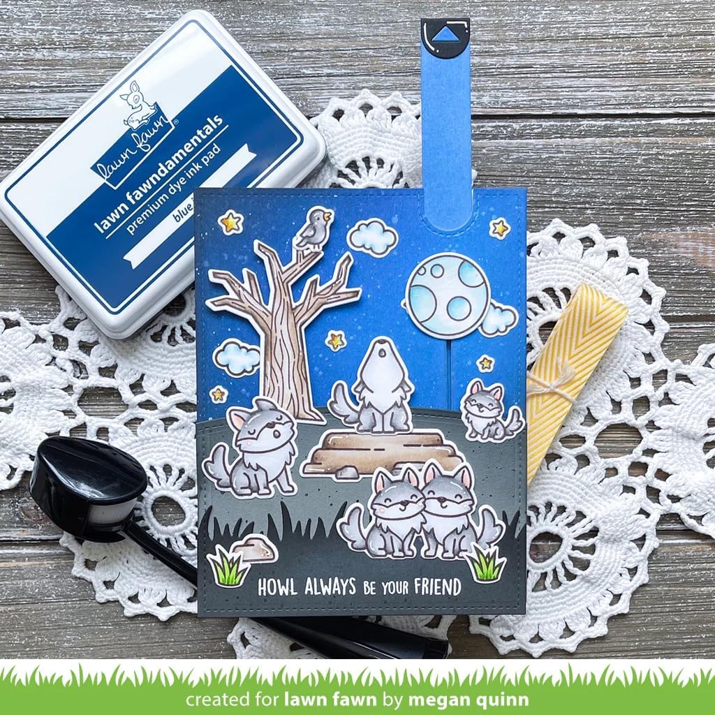 Lawn Fawn - Wild Wolves - Stamps and Dies - 2 Item Bundle image 3
