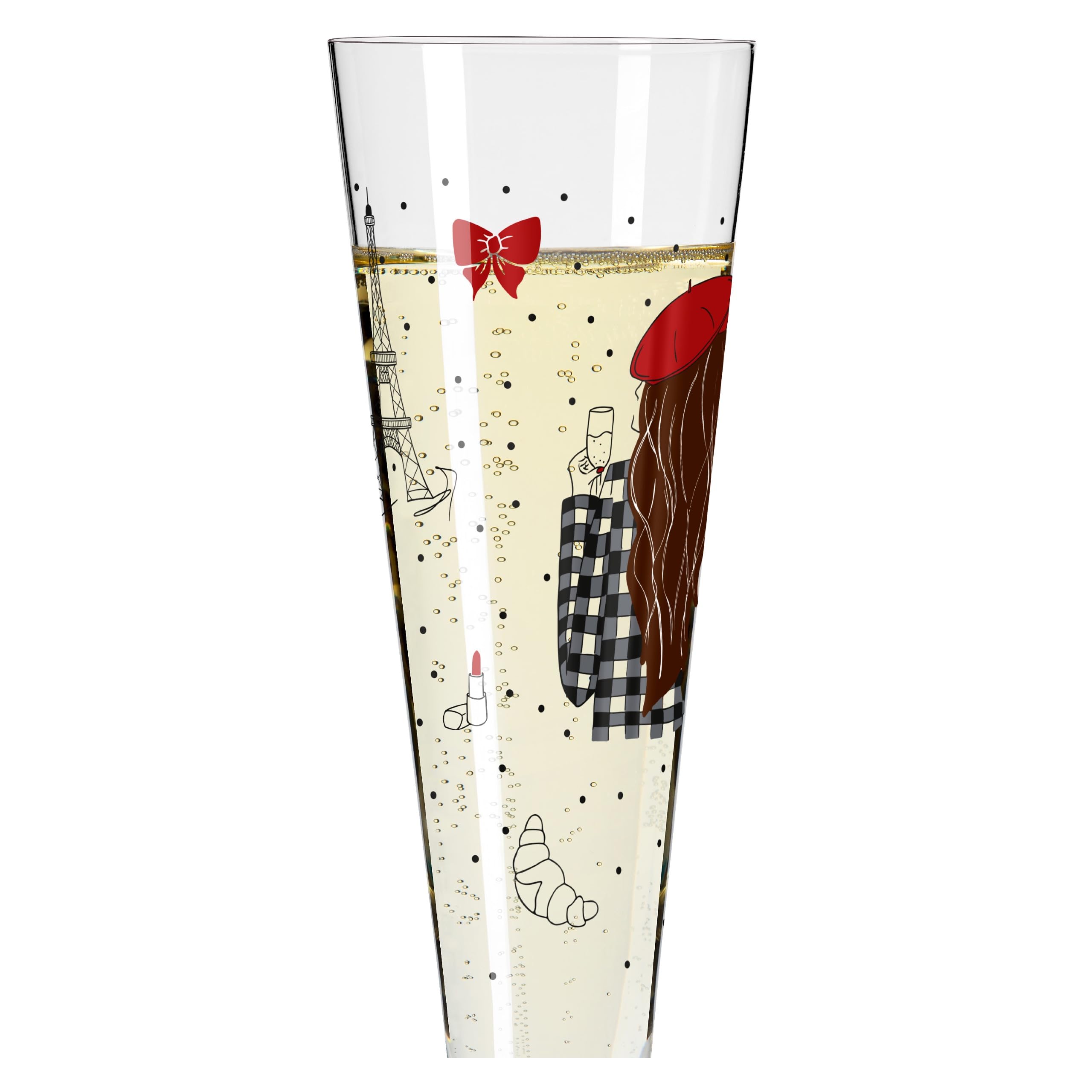 RITZENHOFF 1072005 Champagnerglas 200 ml - Paris Edition - Champusflöte Designerstück, bunt - Made in Germany