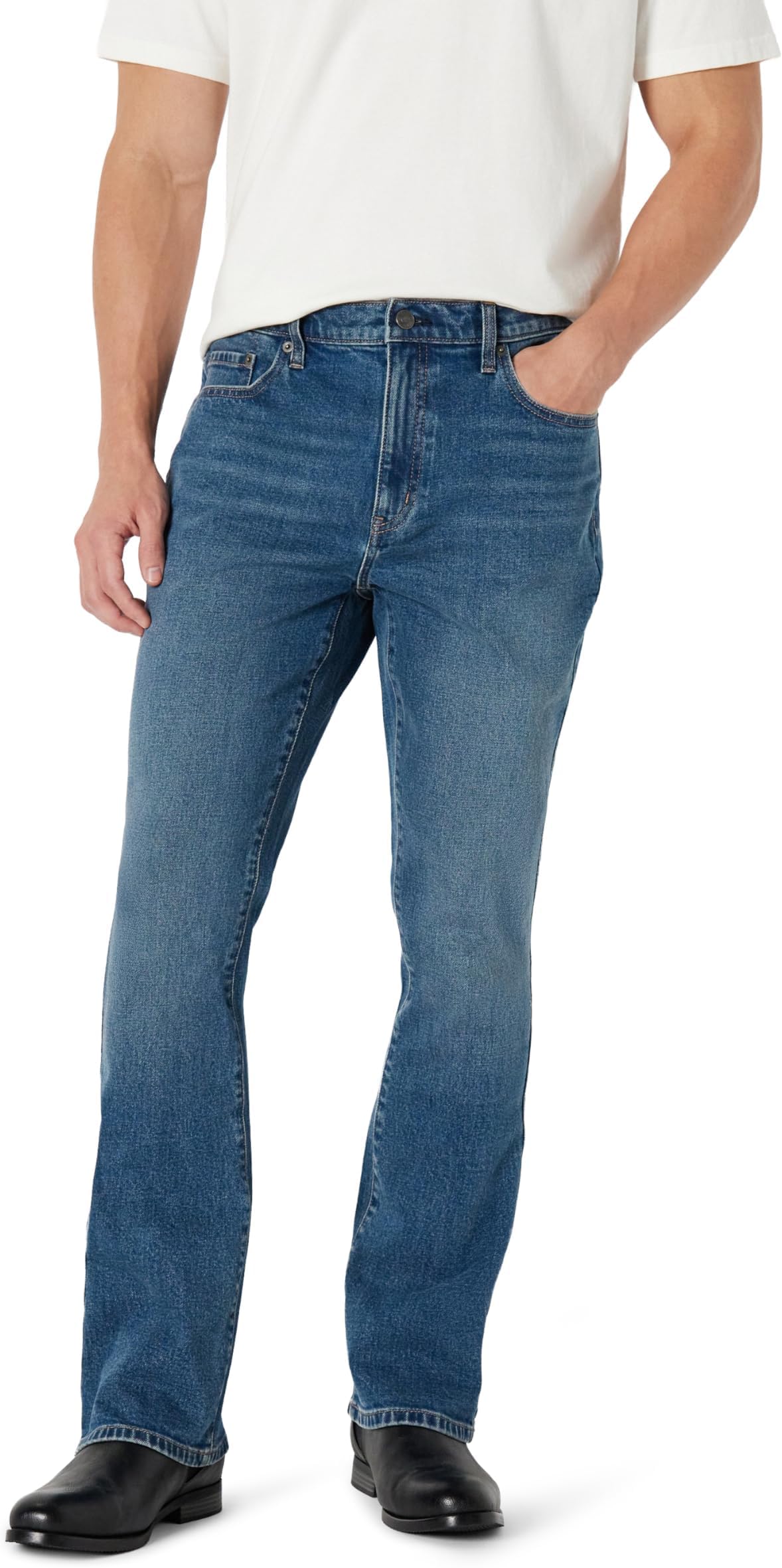 Men's Low Stretch Slim-Fit Bootcut Jeans