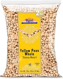 Rani Whole Yellow Peas Dried (Vatana Matar) 2lbs | All-Natural Vegan Gluten Friendly Kosher Protein-Rich USA Product