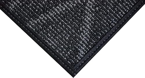 Miniatura 8 de Furnish my Place Alfombra moderna para interiores y exteriores, color negro, alfombra moderna para cuarto de bebé, alfombra comercial para sala de