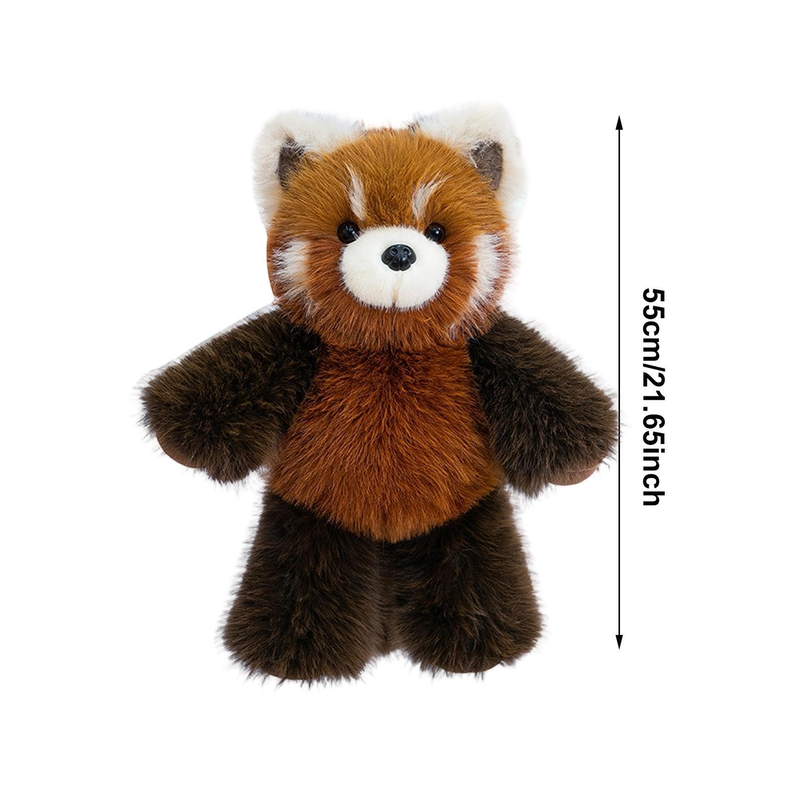 Peluche Qui Court PandaRoux Kawaii, Peluche Qui Courent PandaRoux, Peluches Quis Marche Pandas Rouxs, Adorable Doudou Anti-Stress 55 Cm, Décoration Intérieure Et Idée Cadeau pour Toutes Fêtes