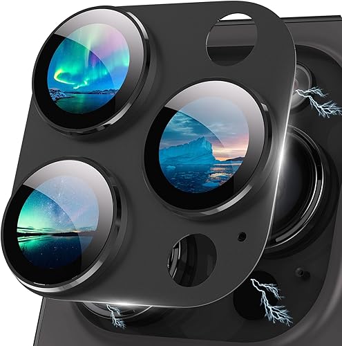 Protector de lente de cámara para iPhone 15 ProiPhone 15 Pro Max protección contra caídas cobertura completa metal 3D compatible con fundas cubierta