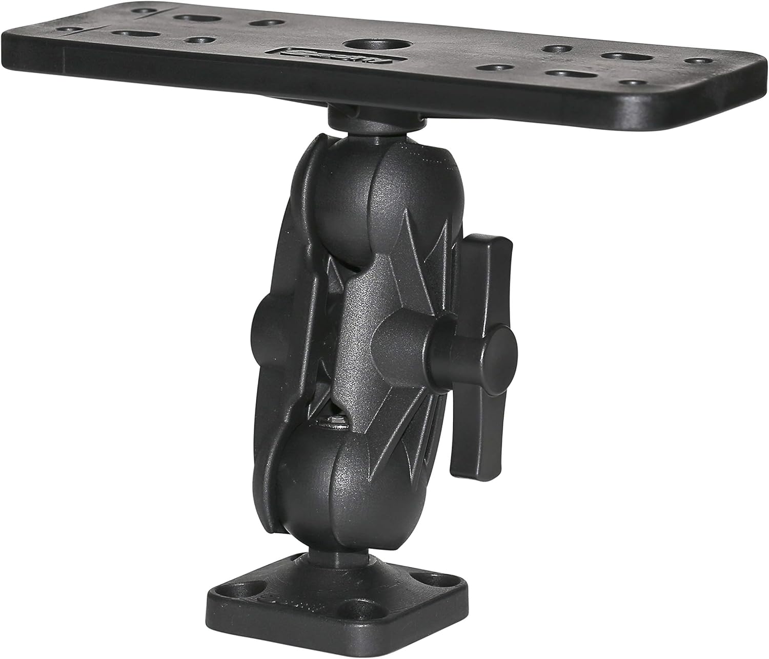 Garmin Striker Vivid 9sv, Vivid Scanning Sonar Color Palettes, 9 inch (010-02554-00) & Scotty 0163 Ball-Mount Fish Finder and Universal Mounting Plate, Black, Large