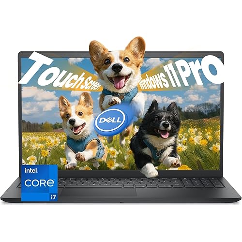 Dell 15 Touchscreen Laptop DC15250 for Business & Student, Intel Core i7-1355u(up to 5.0 GHz), 15.6" FHD IPS, Windows 11 Pro, Copilot AI, WiFi 6 & BT(16GB RAM | 1TB SSD)