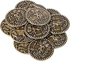 Indian Themed Gaming Coins - Medium 25mm 12-Pack, Novelty Fantasy Replica Coins