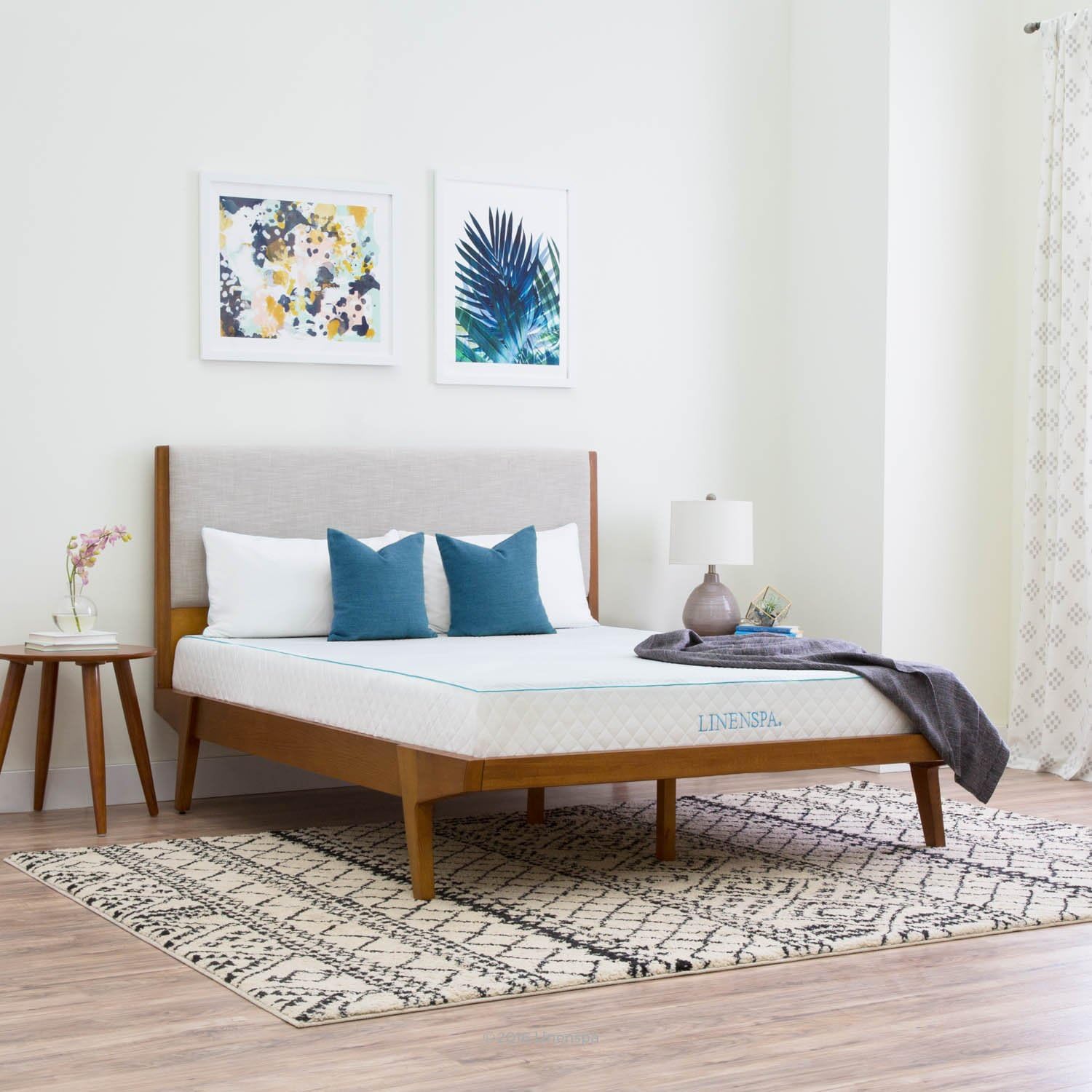 LINENSPA 8 Inch Gel Memory Foam Mattress Queen