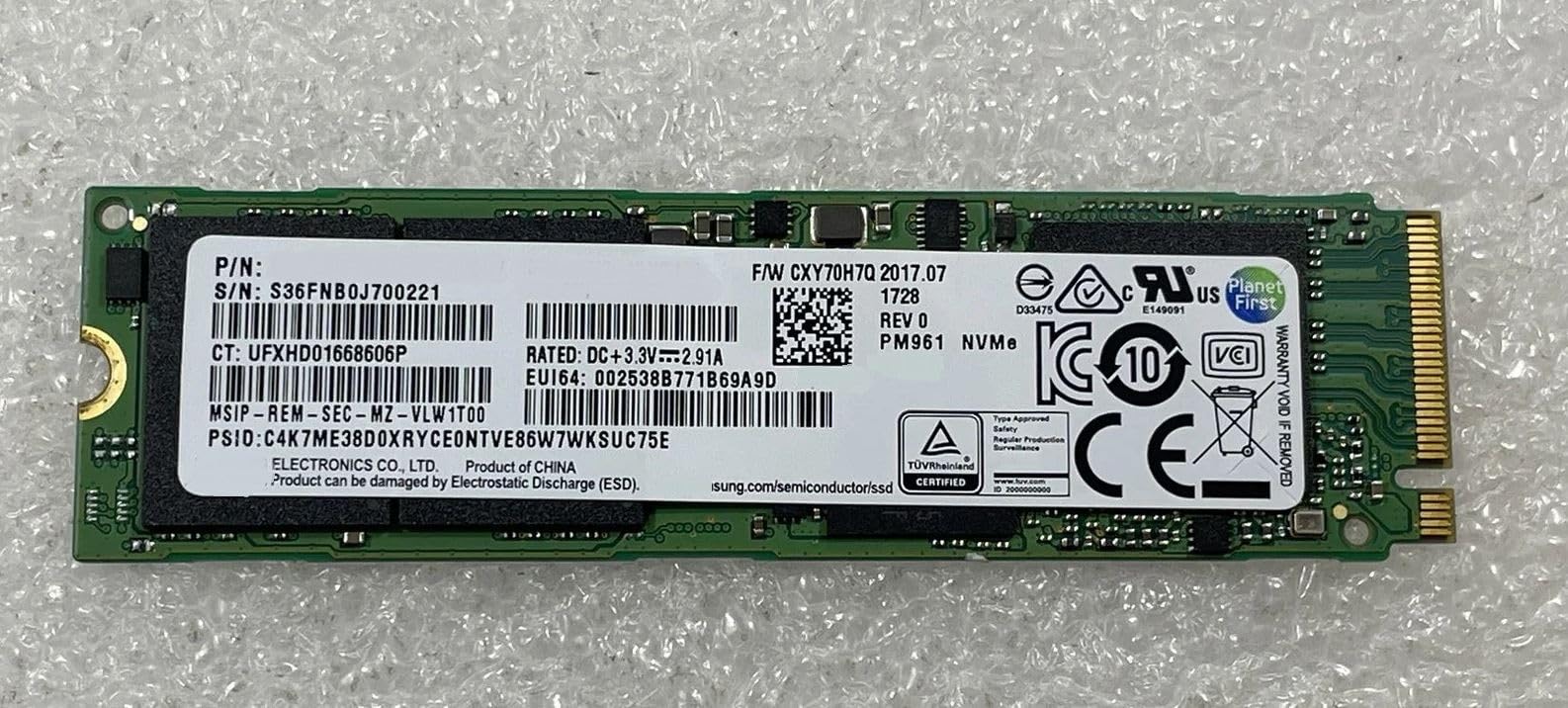 per HP ProBook 650 G8 Notebook PC 1TB SSD Solid State Disk Drive M.2 NVME PCIe