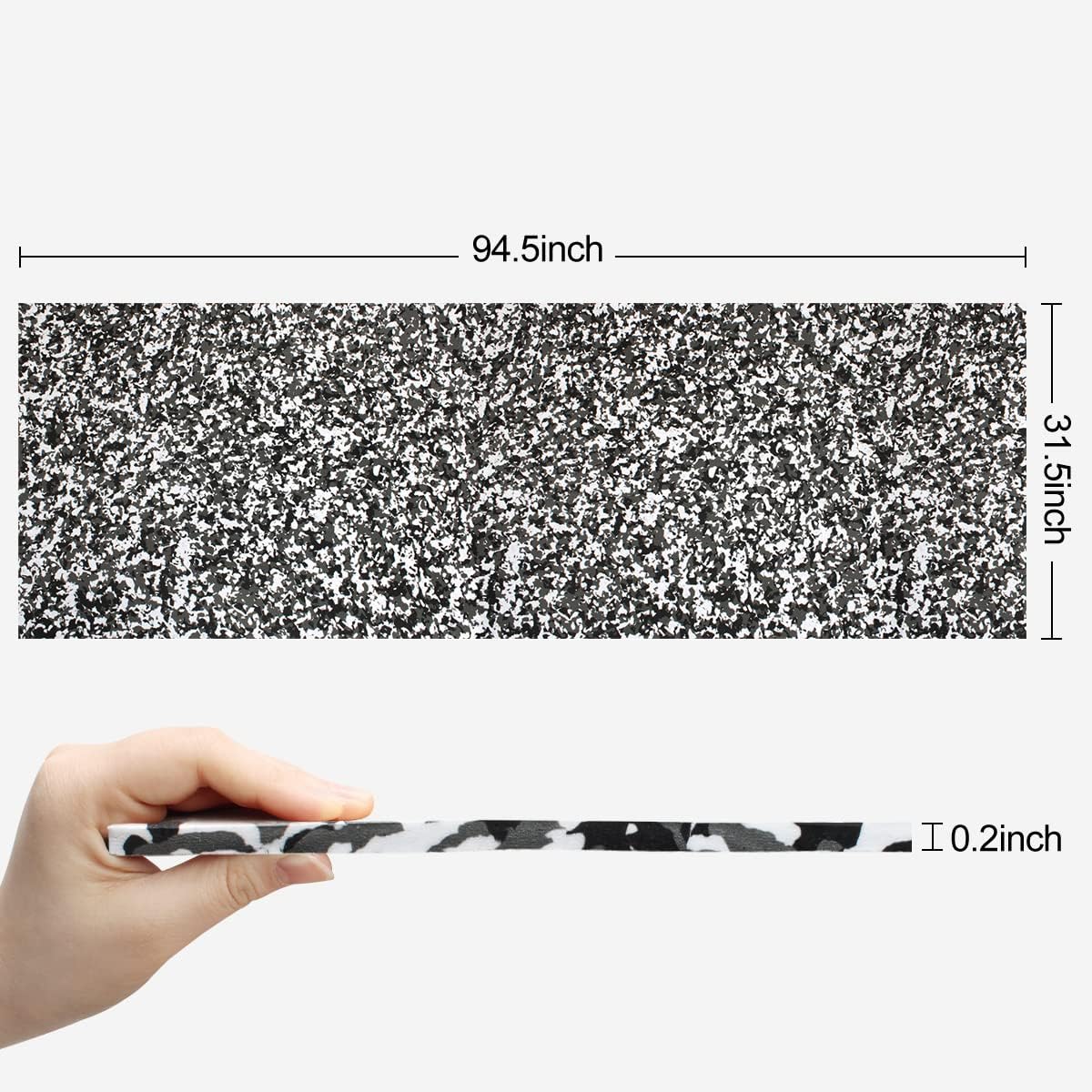 WOOWAVE EVA Foam Boat Flooring Decking Sheet Marine Mat Non-Slip and Self-Adhesive Flooring for Motorboat RV Yacht Kayak Swimming Pool Sea Deck Pad, 94.5x31.5 inch (Teak Diamond)