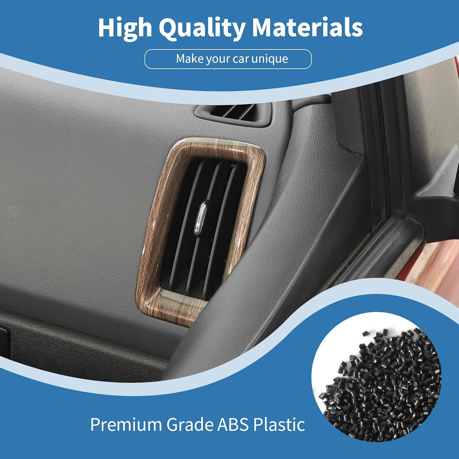 for Colorado Center Console Interior Trim Kit Fit for Chevy Colorado 2014-2022 Brown Wood Grain Interior Accessories 10pcs