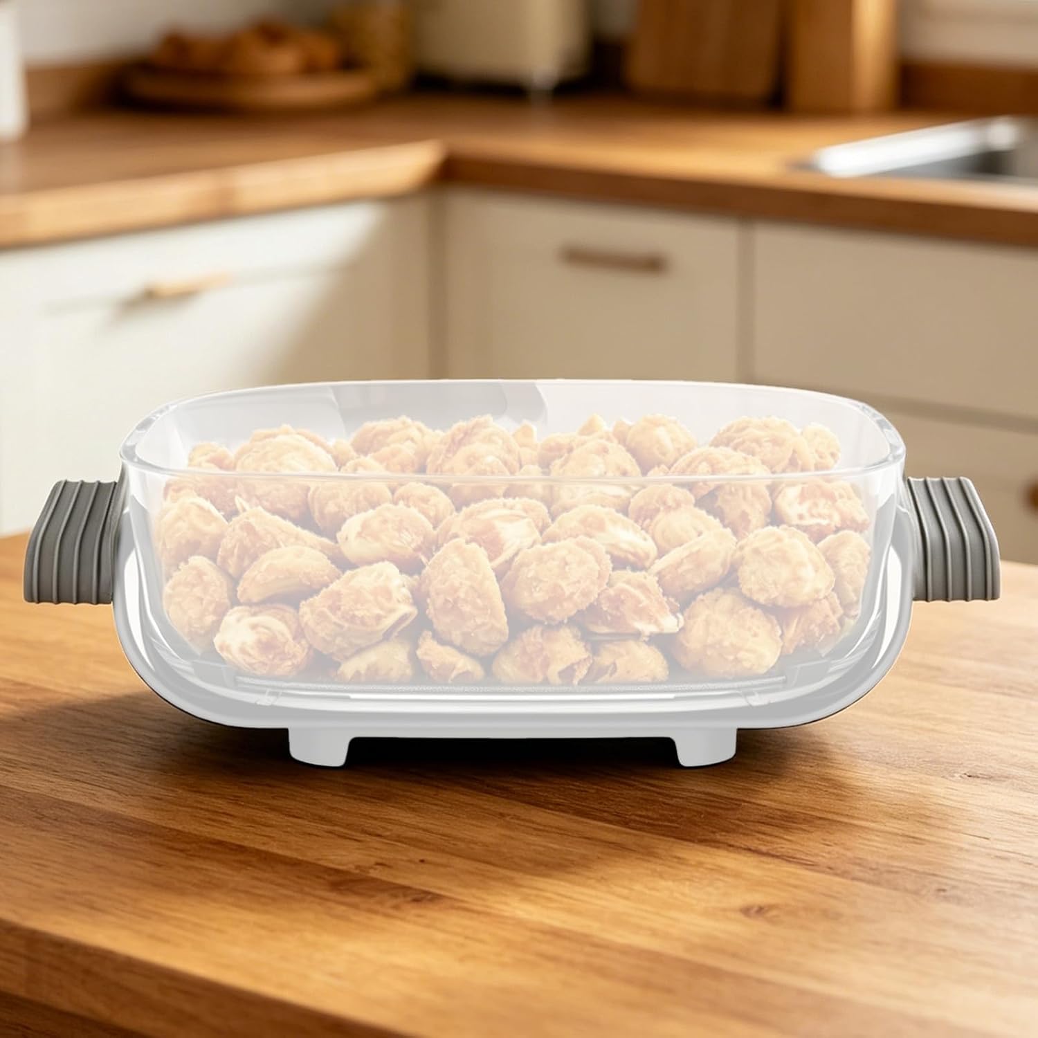 2pcs Silicone Handle Covers for Ninja Crispi Glass Air Fryer, Anti-Slip BPA-Free Air Fryer Handle Covers Dishwasher Safe Compatible with Ninja Crispi Glass Container 2.5QT 4QT 6QT