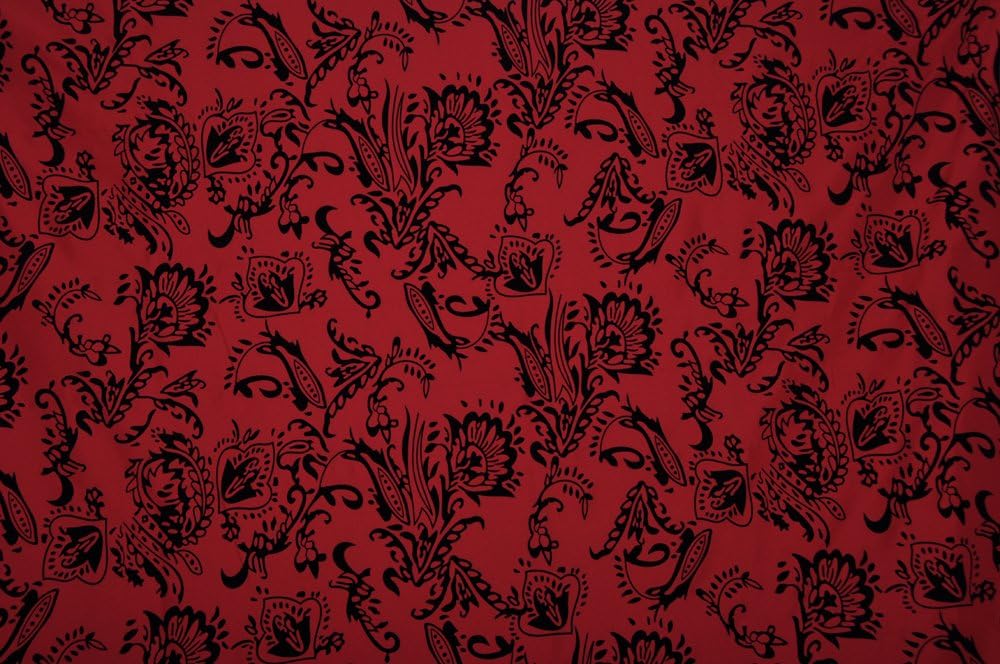 CowboyStudio Elegant Fantasy Cloth Red Backdrop Background 9 x 12ft, Classic 5504 - Wrinkles Free!