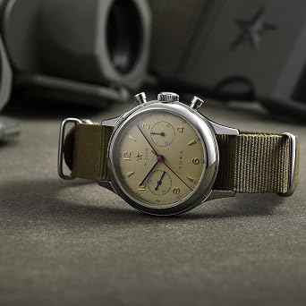 SEAKOSS Retro Chronograph 1963 Original Seagull ST1901 Movement Men's Mechanical Watch Hand Winding Sapphire & Acrylic Mirror Pilot Wrist Watch