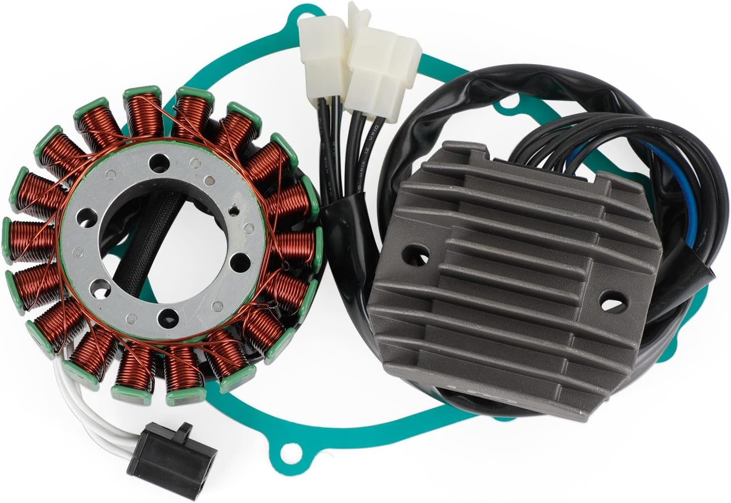 Artudatech Generator Stator Regulator Rectifier Gasket Kit for Kawasaki ZX600 Ninja ZX-6RR ZX600-N1 2005, for ZX600 Ninja ZX-6RR ZX600-N1H 2005, for Kawasaki ZX600 Ninja ZX-6R ZX600N6F 2006
