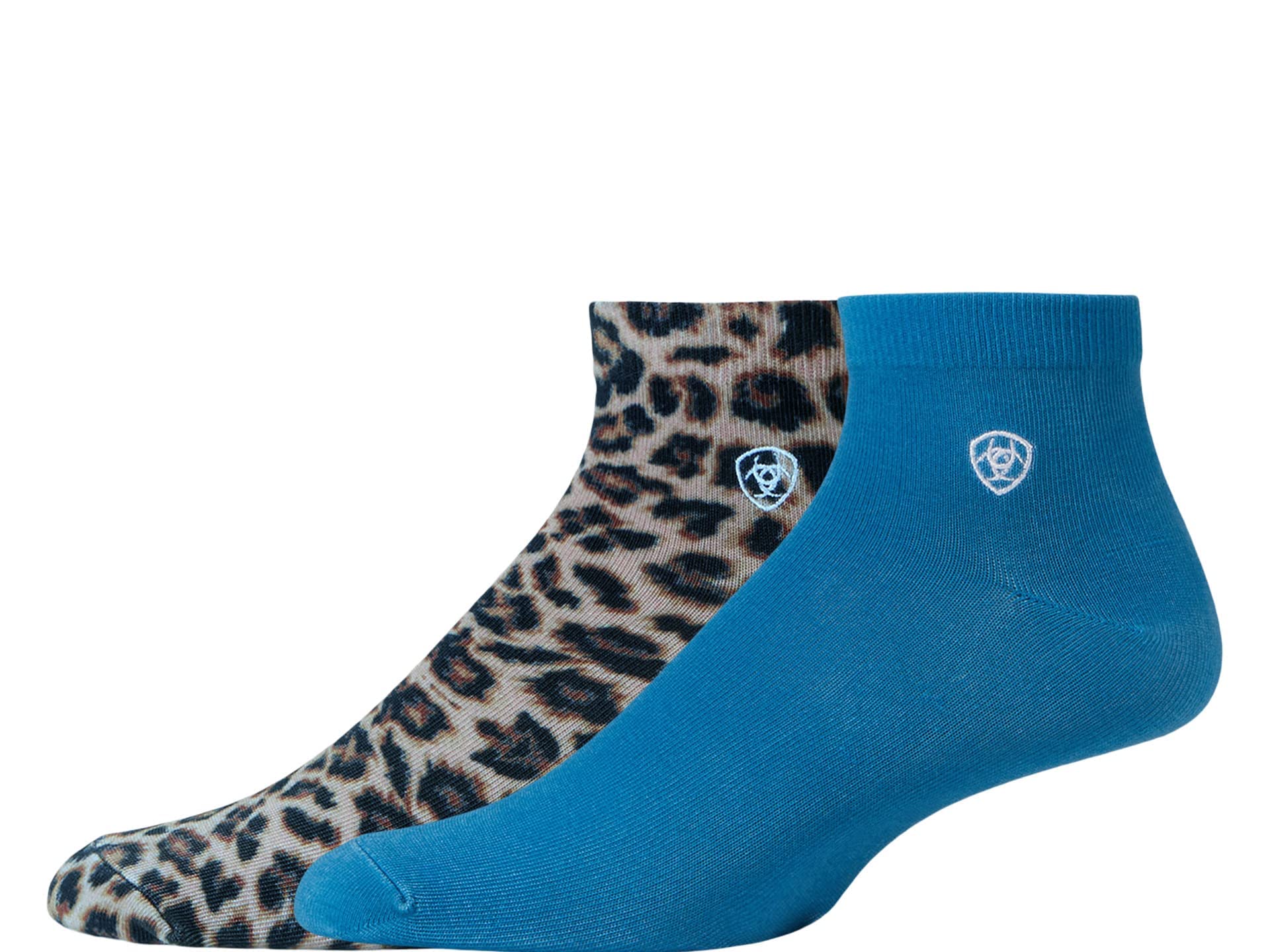 ARIAT Calcetines de tobillo con estampado de mujer, 2 pares