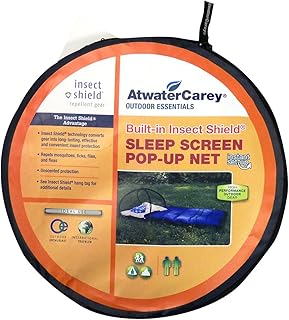 Atwater Carey Sleep Screen Pop-Up Mosquito Net with Permethrin Bug Repellent