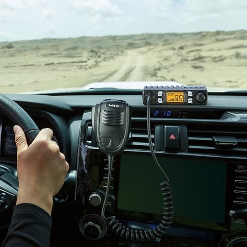 Miniatura 4 de Radioddity Radio CB-27 Pro CB de 40 canales mini móvil con canal de emergencia instantánea AM FM 9/19, salida de potencia de 4W, pantalla LCD, VOX,