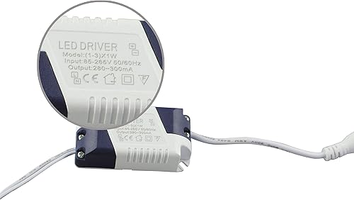 Miniatura 10 de Controlador LED (12-18) x1W Transformador de corriente constante de 300 mA. Salida de convertidor de fuente de alimentación CC 36-72 V LED externo,