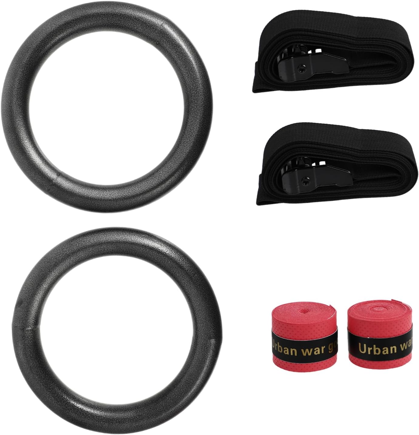 2pcs Adjustable Sports Gymnastics -up Fitness Ring Set Home Gymnastics Equipment Easy to Use and Carry for Fitness