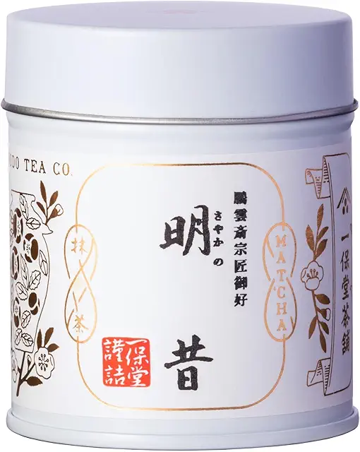 Ippodo Sayaka Matcha 40g Can - Rich & Smooth Green Tea for Usucha, Koicha, Lattes