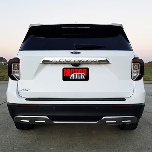 Miniatura 5 de SlickMod Tinte de humo de vinilo precortado para luz trasera Ford Explorer 2020-2023 (2. recorte de luz trasera, 20% humo oscuro)