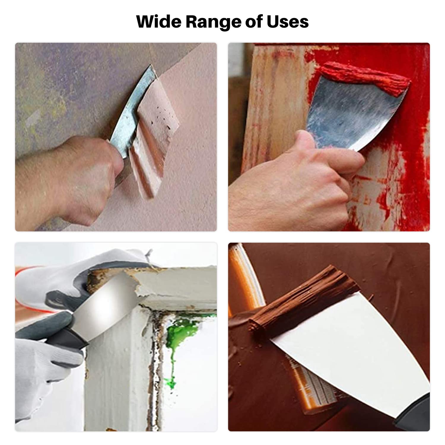Ally-MAGIC Scraper Set - Paint & Wallpaper Removal -5