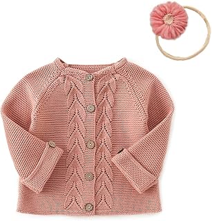 Simplee kids Toddler Girl Knit Cardigan Sweater | Soft and Warm Fabric,Spring Fall and Winter Daily Casual Wear,for Baby and Little Kids