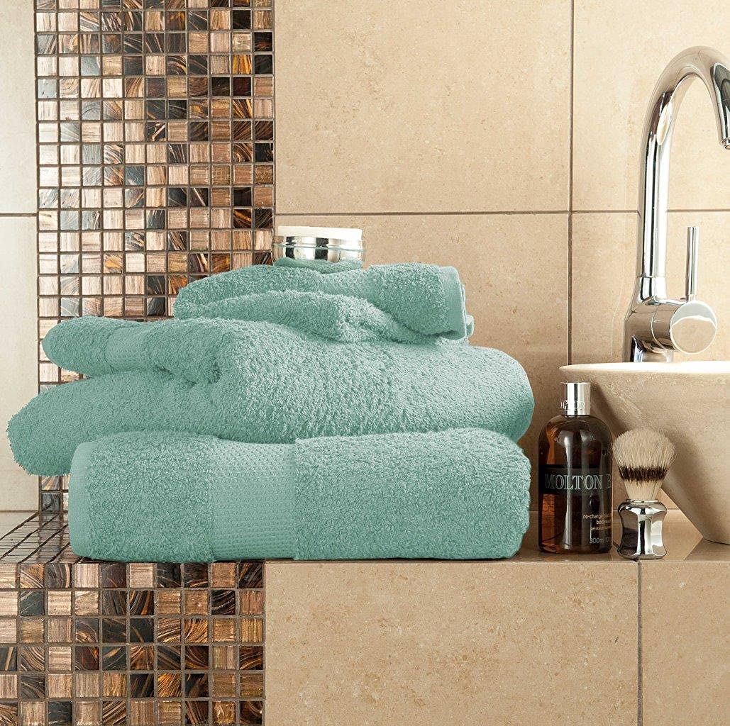 Xpress Hand Towel Egyptian Cotton 700gsm Extra Soft Bath Towel Luxury Bath Sheet Miami Towels (Duck Egg, Bath Towel) โ image 1