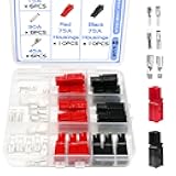 Tmyjfjingxi 40 PCS 15/30/45A Power Connector Assortment Kit Red and Black Quick Disconnect Battery Connectors Modular Power Connector Kit WW002