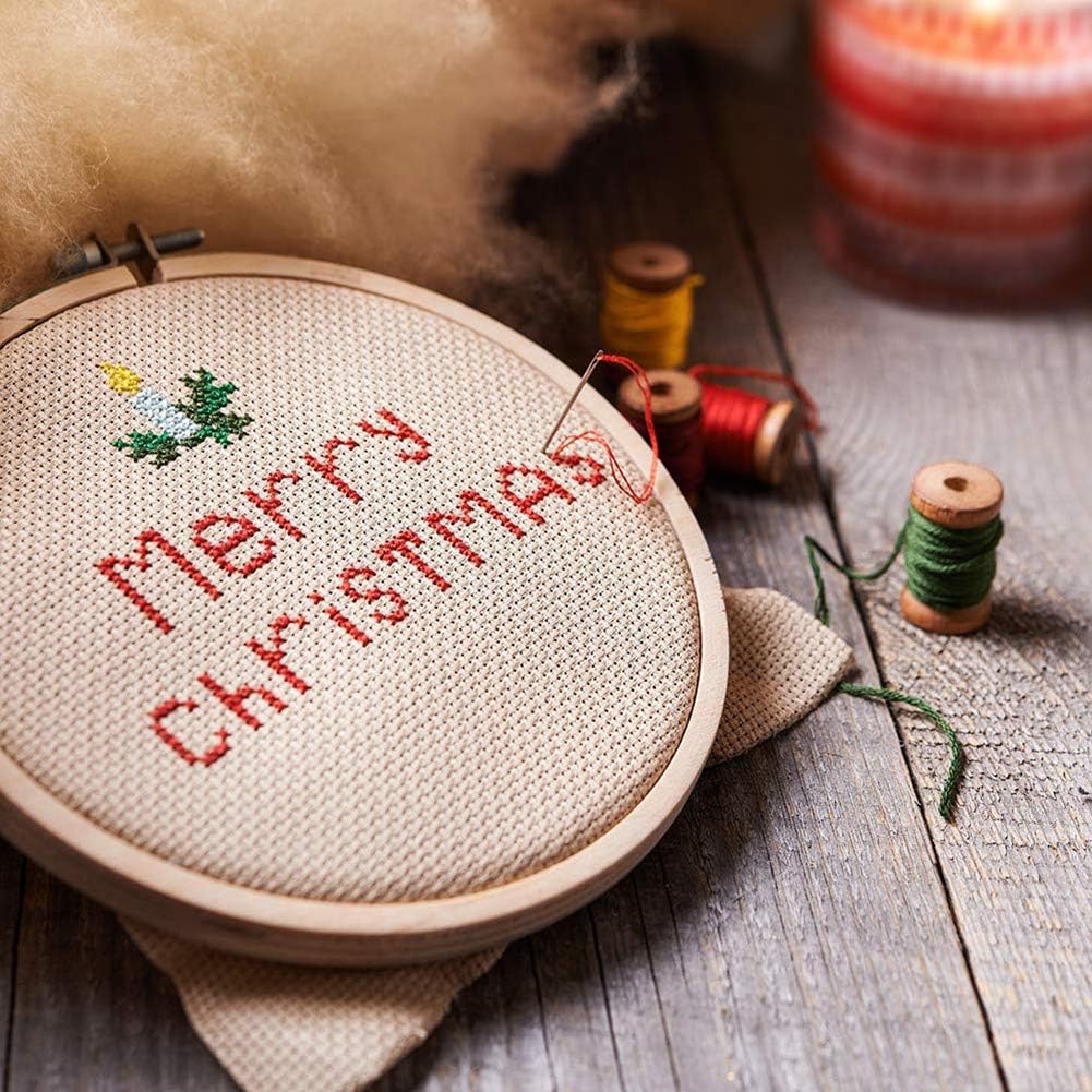 Nicfaky 28 Pieces 6 Inch Embroidery Hoops Bulk Hoop Ring for for Embroidery and