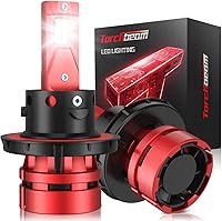 Vista 17 de Torchbeam Faros delanteros D3S HID, bombillas HID con 400% de brillo, bombillas de repuesto de xenón blanco diamante de 6000K, luces con anillo