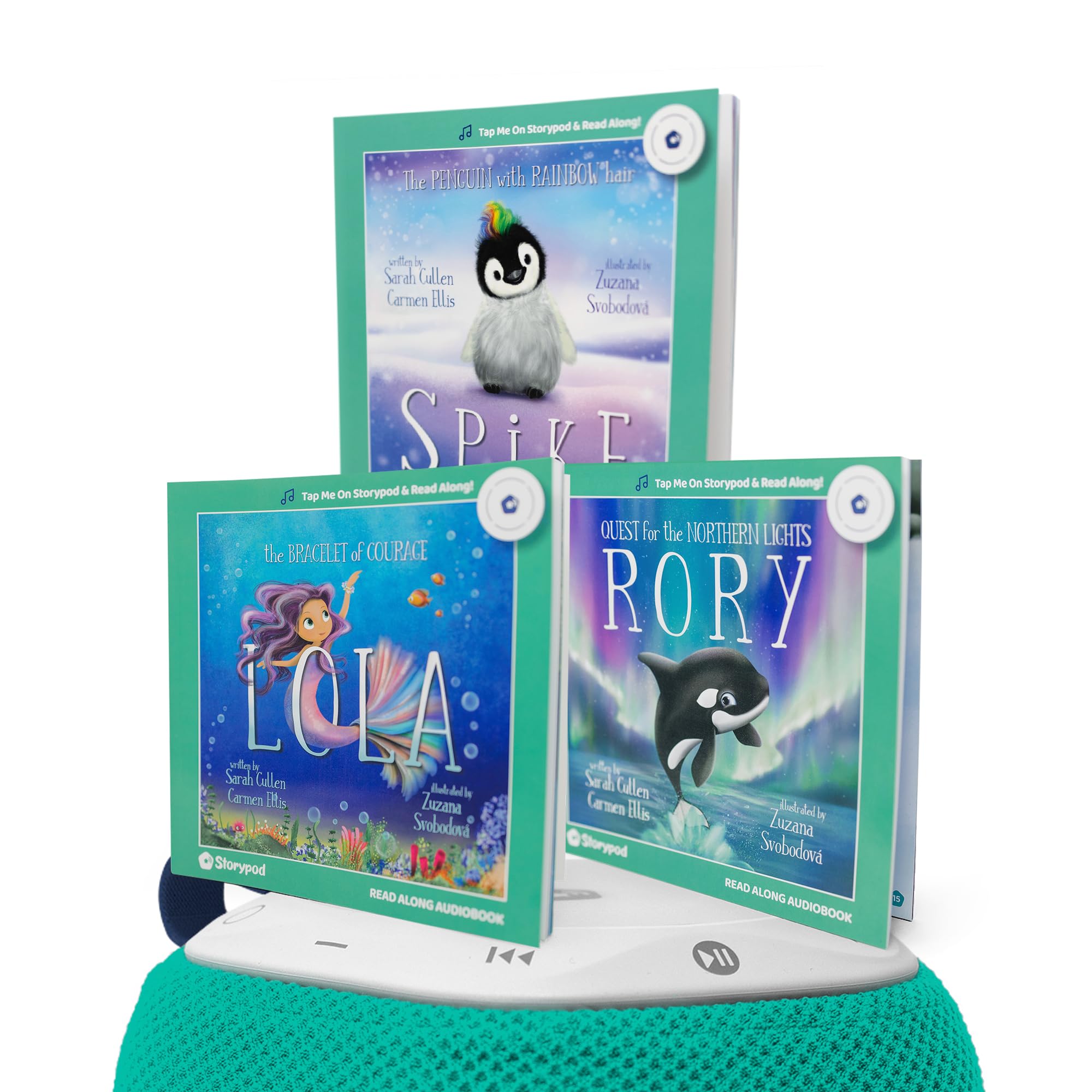 Storypod Books | The Ocean Tales Collection | Read-Along Audiobooks for The Screen Free Audio Learning System for Kids, Toddlers, Children | SEL Audio Learning & Interactive Fun