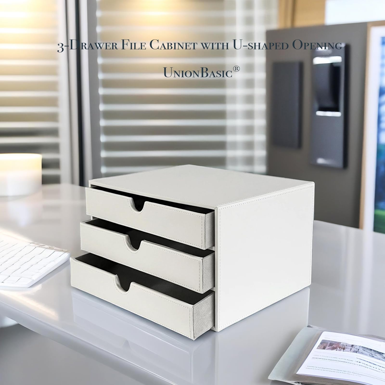 3 Drawer File Cabinet Under Desk Flat File Cabinet Storage, Desktop ...