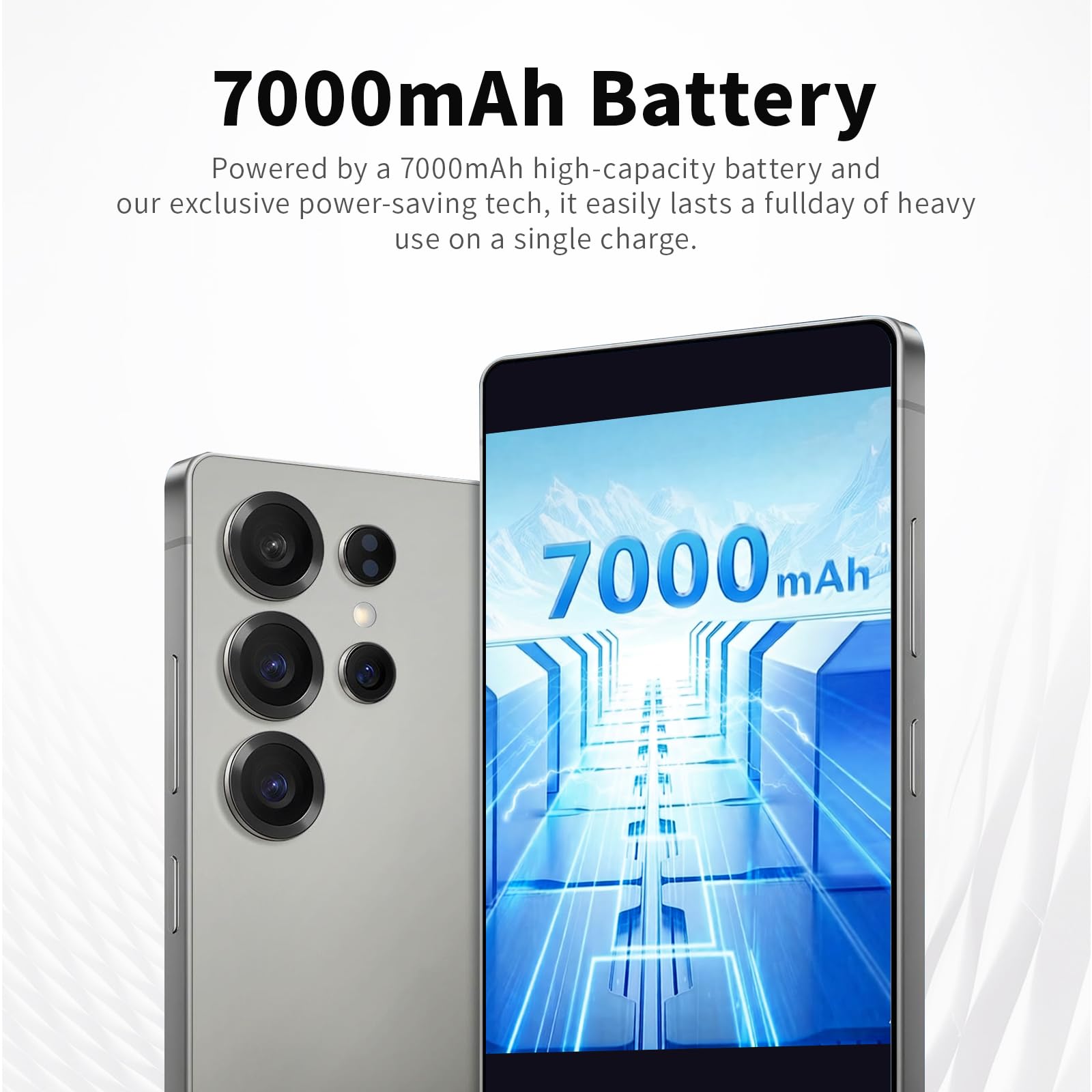 S25 Ultra Cell Phone,16GB+512GB Android 16.0 Unlocked Phone,7000mAh Battery,68+108MP Camera Smartphone,Dual SIM Cards/Face Unlock/GPS.(Blue) — view 6