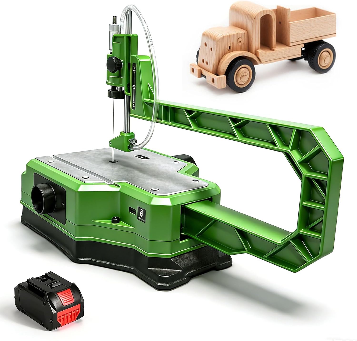 DIY Scroll Saw Kit for Home Workshop, 6-7 Speed Adjustable, Dual Power Modes, Portable Design for Cutting Wood, Crafts & Home Renovation