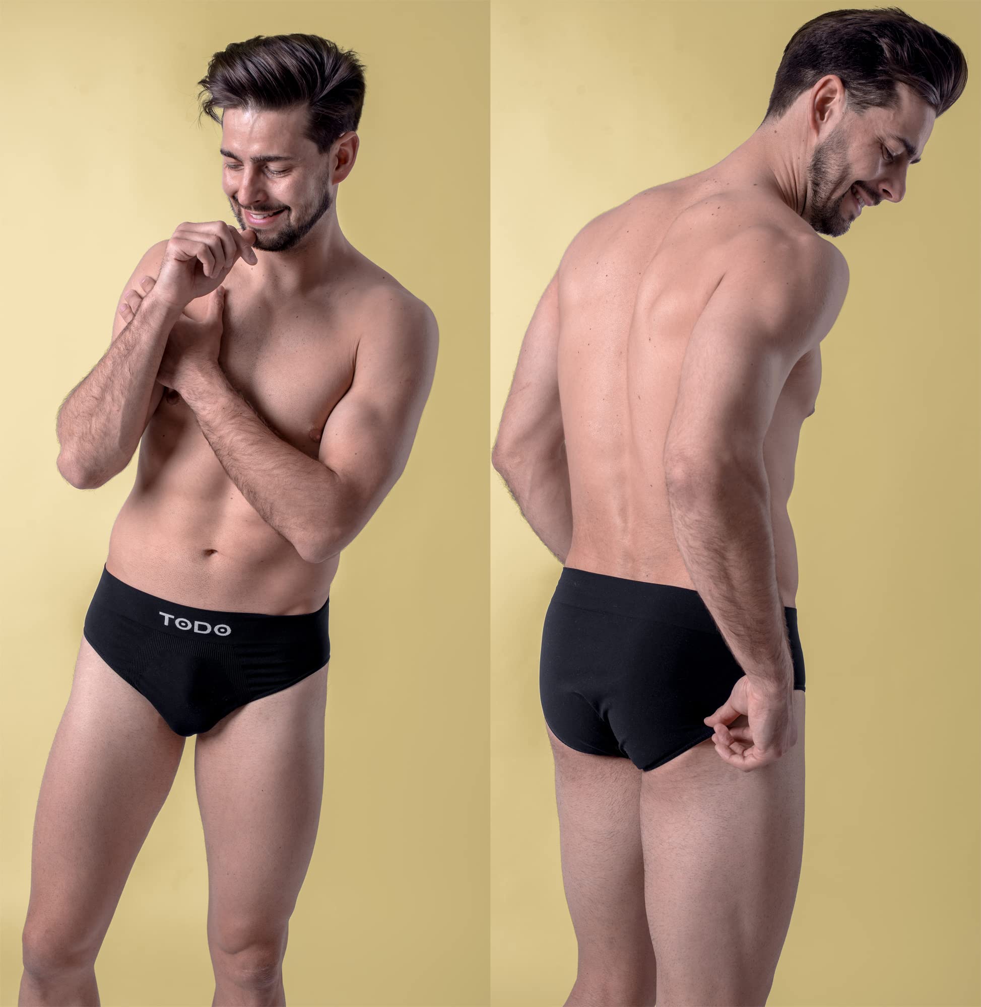 TODO Respirant Slips Homme (Lot de 3) élastique sous-vêtements, Ajustement Parfait (S-3XL)