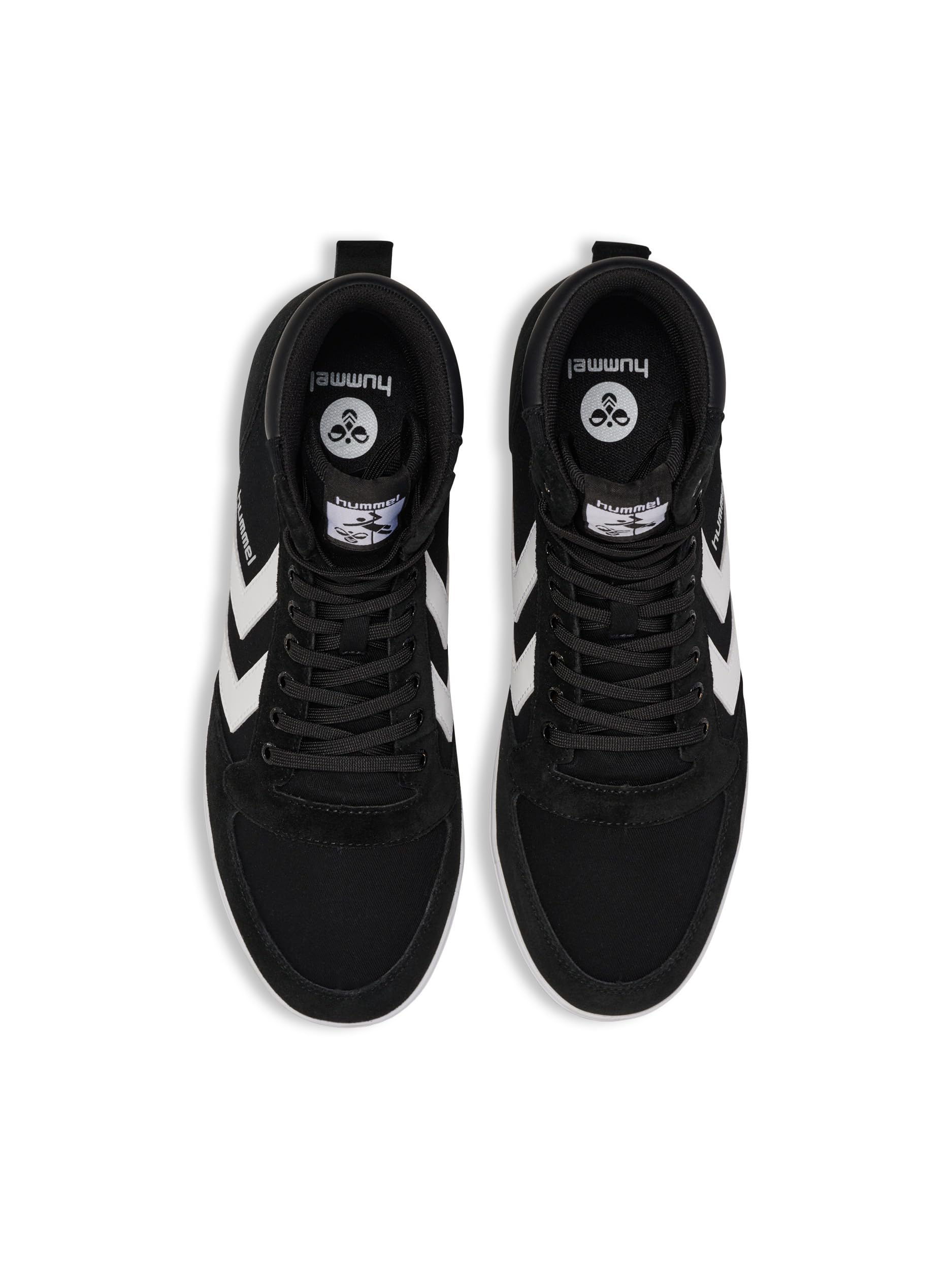 hummel Unisex Slimmer Stadil High Sneaker, Black, Size 40