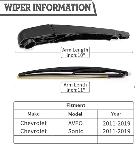 Vista 8 de Juego de tuercas de repuesto para limpiaparabrisas trasero para Jaguar F-PACE 2017-2022, conjunto de accesorios de cubierta del limpiaparabrisas