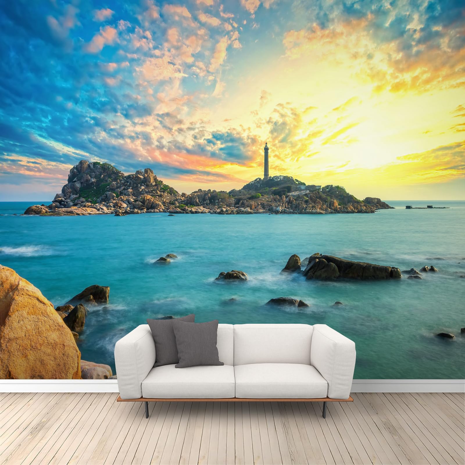 Papier peint mural Ocean pour transformer un mur blanc et terne