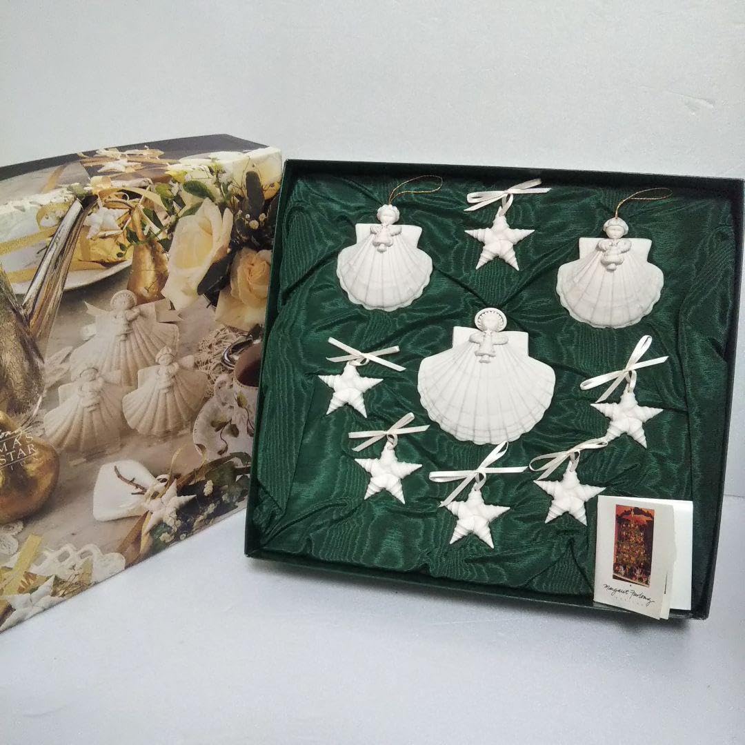 希少 マーガレットファーロング 陶器製クリスマスエンジェル＆スター オーナメント Amazon | マーガレットファーロング 陶器製クリスマスエンジェル