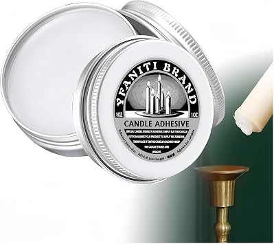 Candle Adhesive Taper Candle Glue Candle Adhesive Grip for Secure Candle Hold Candle Accessories 1oz