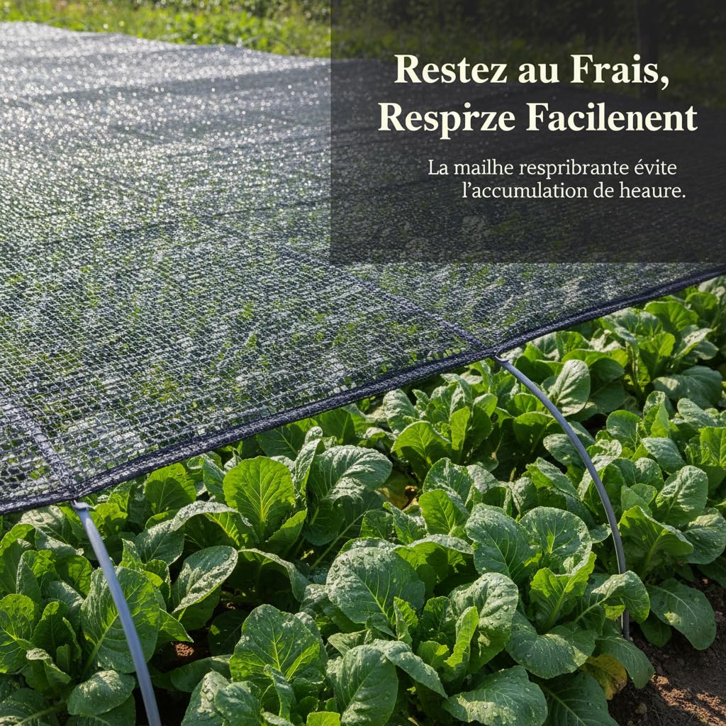 Filet d'Ombrage Agricole, 3 Aiguilles, 12m*50m